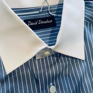 David Donahue Dress Shirt Size 16 32/33